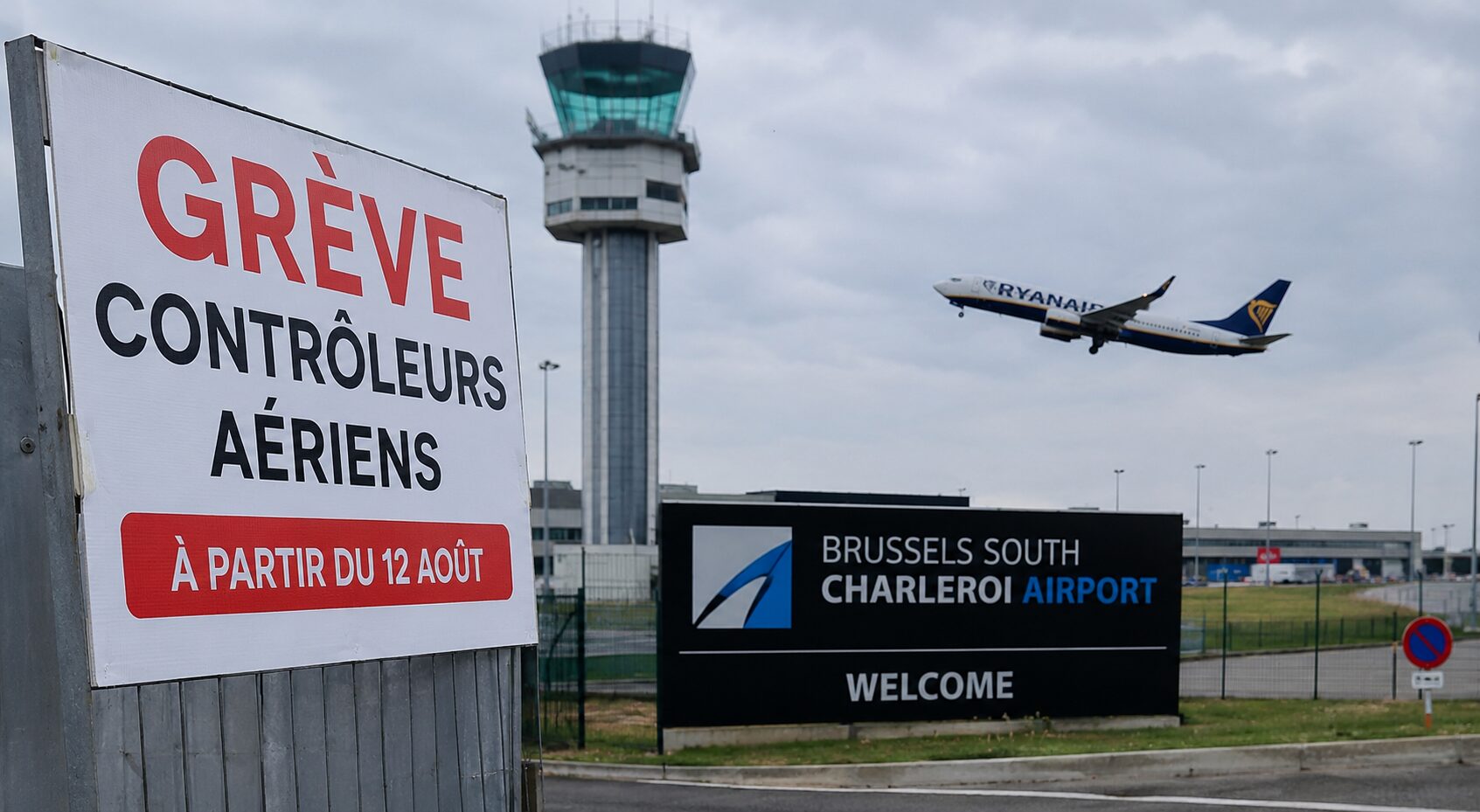 Grève des contrôleurs aériens à Charleroi dès le 12 août