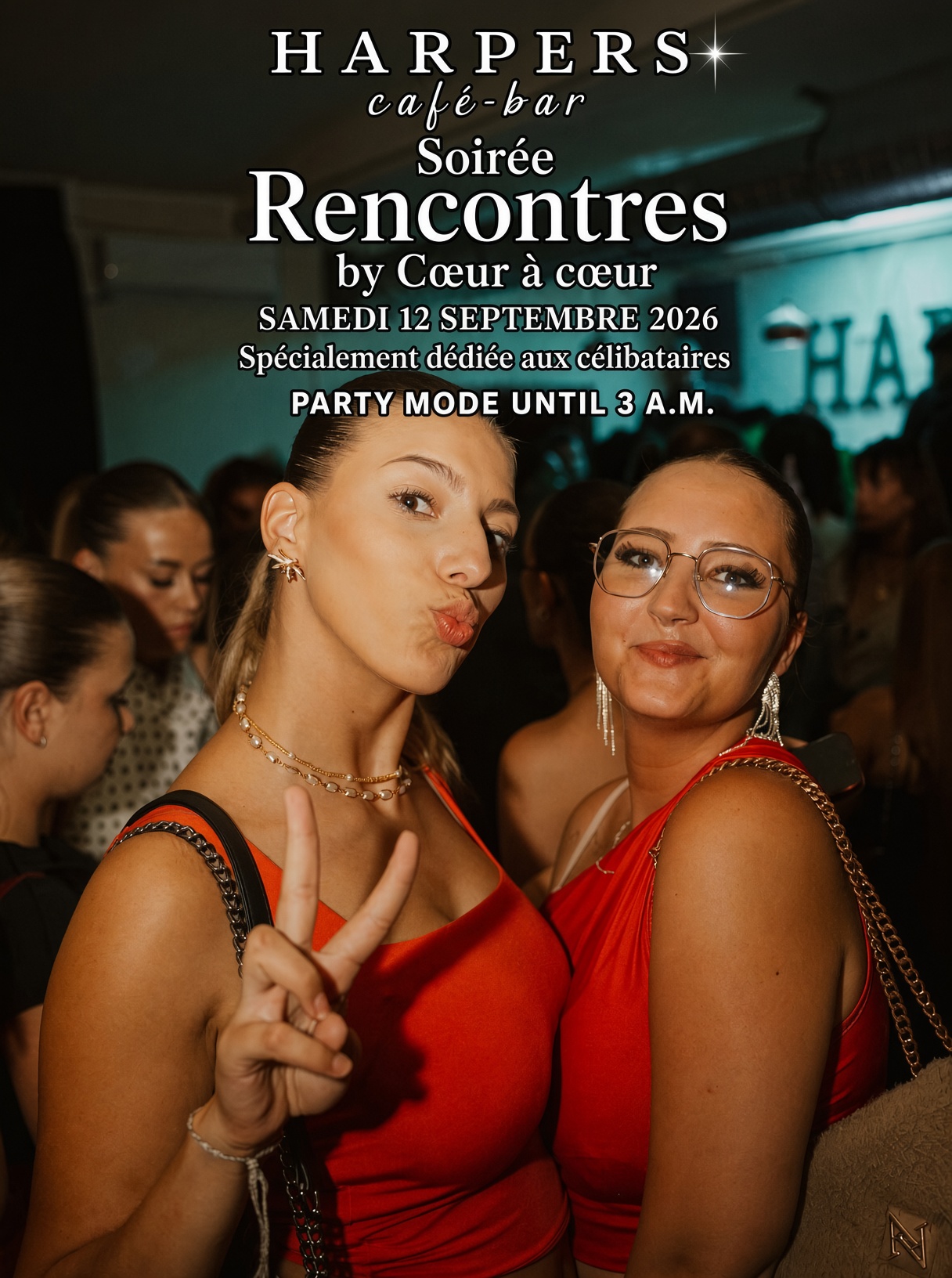 COEUR A COEUR AU HARPERS BAR CHARLEROI I GRANDE SOIREE RENCONTRES I 12.09.2026